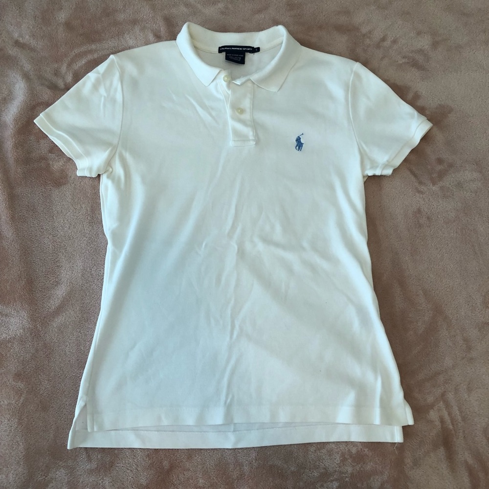 Polo Ralph Lauren white collared shirt
